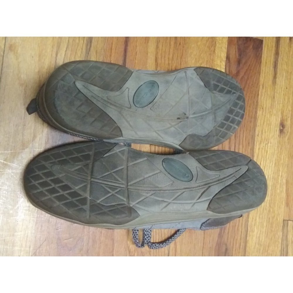 Earth Origins Sneakers Lace-Up Womens 9M Comfort walking Shoes Grey Brown SUEDE - Picture 8 of 9